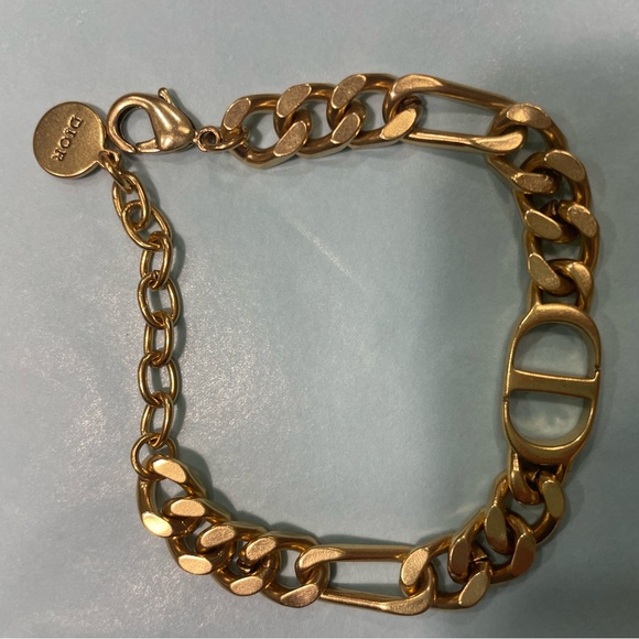 Dior Gold Tone CD Logo Bracelet Like New - Picture 15 of 16